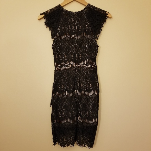 ANGL Black Lace Dress - Picture 2 of 4
